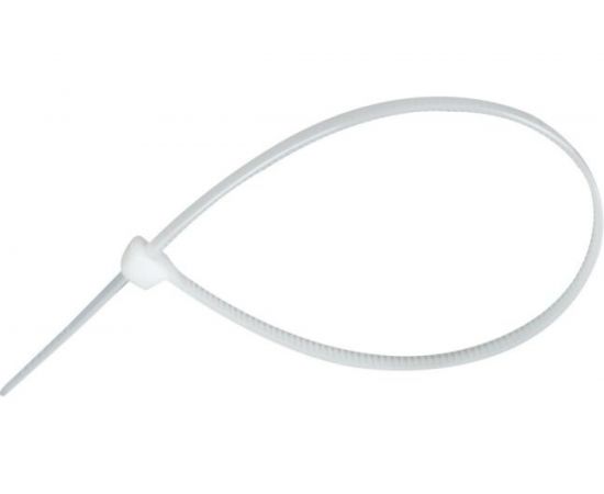 Кабельная стяжка хомут HLT 150x3,6 мм, белый, нейлон, уп. 100 шт. 4670042793299 