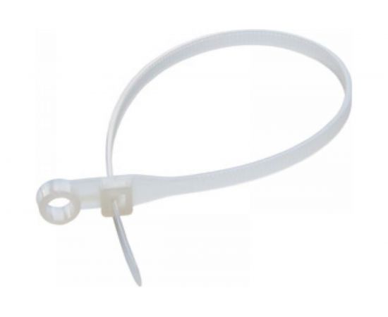 Нейлоновая хомут-стяжка под винт duwi 100x3,6 мм, белая, упаковка 10 шт. 30294 0 