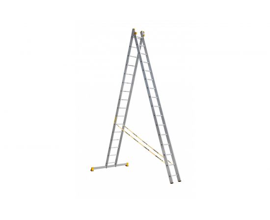 Двухсекционная алюминиевая лестница Алюмет Серия Р2 9216 