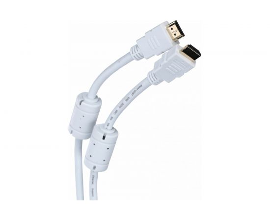 Кабель HDMI AOpen/Qust 19M/M ver 2.0, 10М, 2 фильтра, белый ACG711DW-10M 