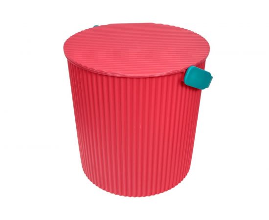 Красное ведро-стульчик с крышкой 20 л GRANDE 202 