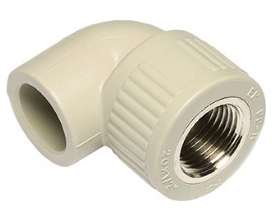 Угольник RTP PN25 комбинированный, внутренняя резьба, D32х1 мм, серая 11042 