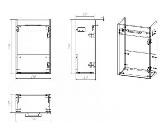 Тумба Cersanit LARA 40 SP-SZ-LARA-CO40/Wh – изображение 2