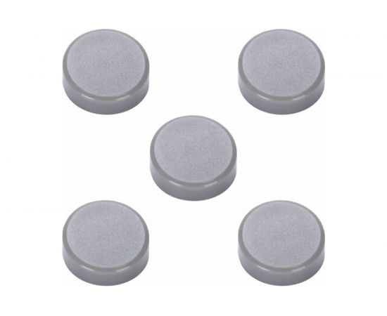 Супермощные неодимовые магниты BRAUBERG HEAVY DUTY 30 мм, набор 5 шт., серые 237486 – изображение 2