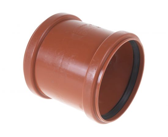 Двухраструбная муфта наружной канализации Ostendorf ПВХ, 125 мм 221510 – изображение 2