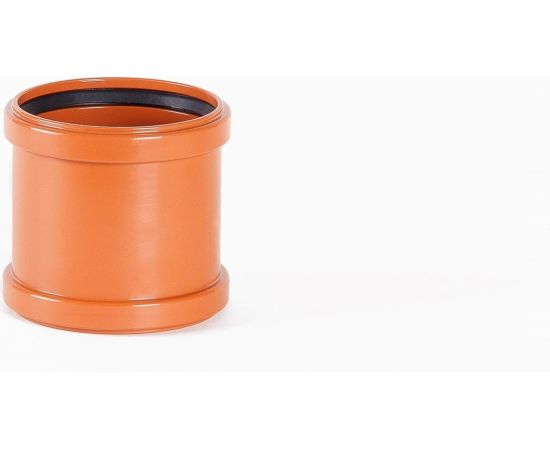 Соединительная муфта ХЕМКОР НПВХ наружная канализация, 110 мм 2491101 – изображение 2