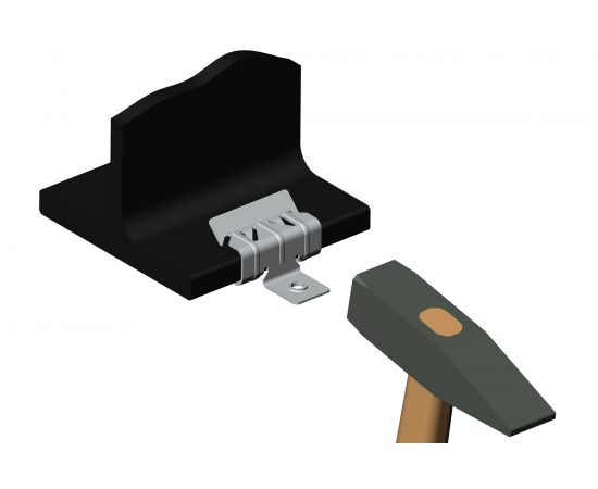 Балочный зажим УМС 2-7 мм с отгибом и резьбой М6 25 шт. BZ-2-7-M6-G – изображение 2