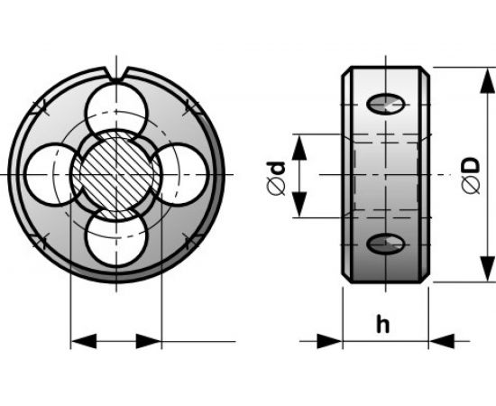 Плашка Bucovice Tools UNC 5/16-18 115CrV3 215516 – изображение 2