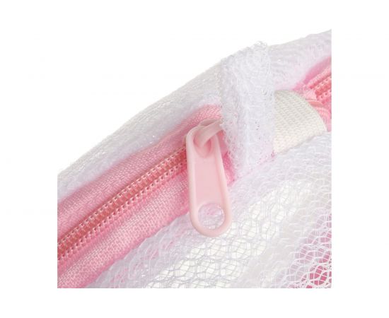 Мешок для стирки белья VETTA цилиндр, на замке, пластик, полиэстер, d15x16h см 452-004 – изображение 3