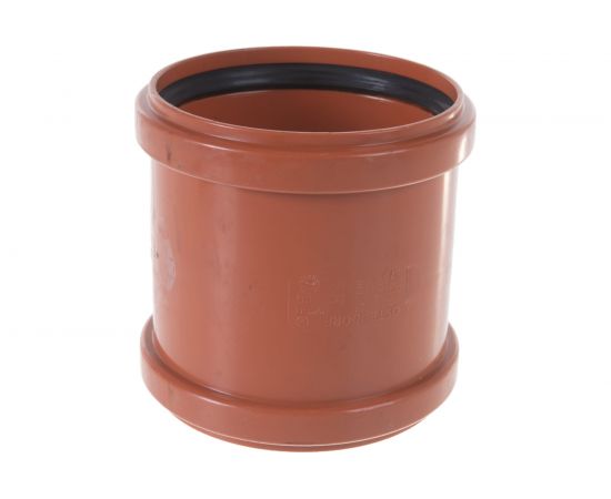 Двухраструбная муфта наружной канализации Ostendorf ПВХ, 125 мм 221510 – изображение 3