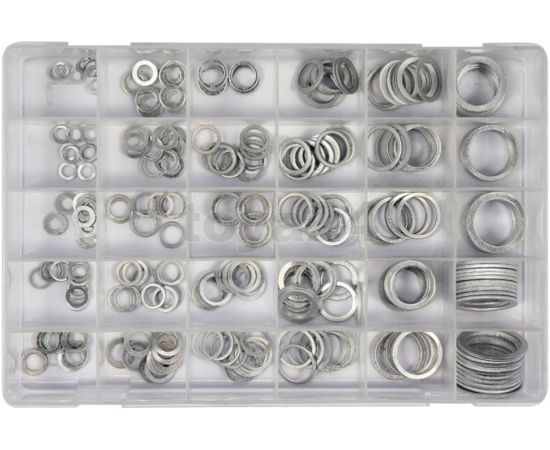 Набор алюминиевых шайб YATO 300 шт. YT-06865 – изображение 3