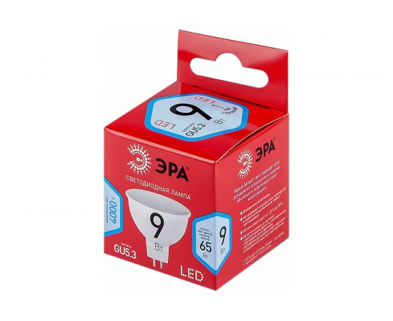 Светодиодные лампочки ЭРА ЭКО LED MR16 9W 840 GU5.3 R 9Вт софит, нейтральный холодный белый Б0050199 – изображение 3