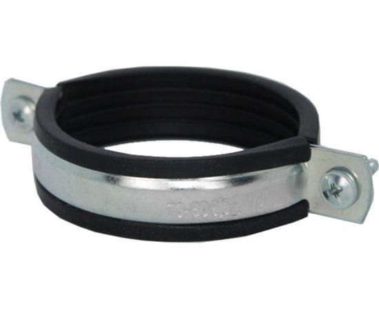 Сантехнический хомут для труб с гайкой СВК 2 1/2 М10 73-80 SVK-Fe065М10 – изображение 3