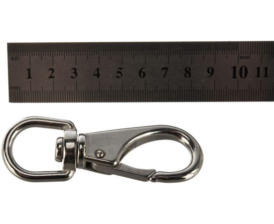 Карабин ЕВРОПАРТНЕР с вертлюгом, 83х16х30 мм, нержав. сталь, 1 шт. G1 7416 – изображение 4