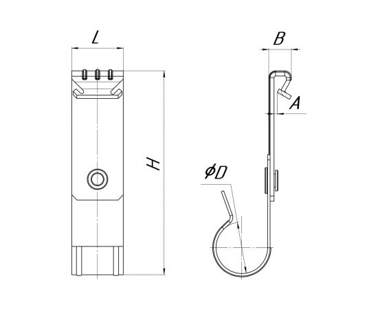 Вертикальный балочный зажим УМС 1-5 мм под трубу 25 мм 20 шт. VBZ-1-5-T25 – изображение 4