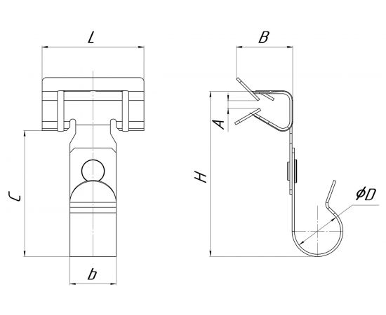 Балочный зажим УМС 2-7 мм под трубу 25 мм 15 шт. BZ-2-7-T25 – изображение 4