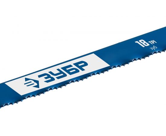 Полотно по металлу ЗУБР быстрый рез 10 шт, 300 мм, 18TPI 15855-18-10_z01 – изображение 4