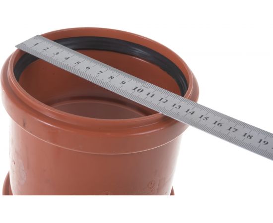 Двухраструбная муфта наружной канализации Ostendorf ПВХ, 125 мм 221510 – изображение 4