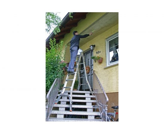 Шарнирная телескопическая стремянка Krause MONTO TELEVARIO 4х5 перекладины 129987 – изображение 4