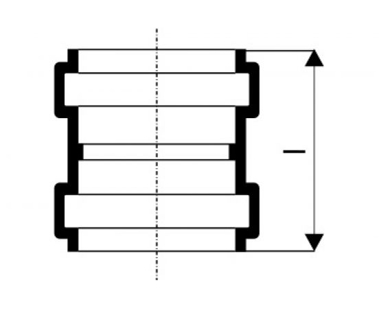 Двухраструбная муфта наружной канализации Ostendorf ПВХ, 125 мм 221510 – изображение 5