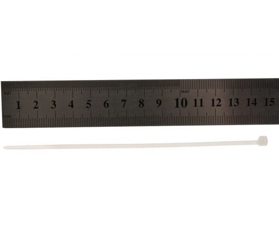 Кабельная стяжка ЭРА 2,5х150 мм, белый, упаковка, 100 штук Б0039372 – изображение 5