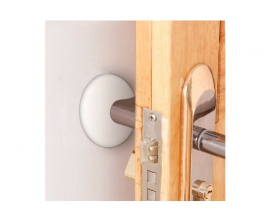 Стоппер для двери Рыжий кот настенный, круглый, самоклеящийся, 2 шт. в наборе 103683 – изображение 6