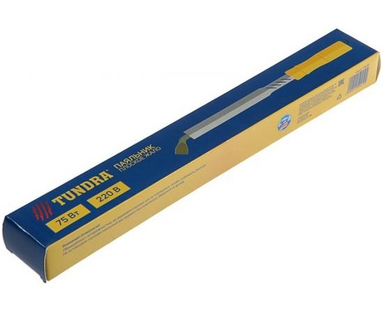 Паяльник TUNDRA деревянная рукоятка, плоское жало, 75Вт, 220В 1550219 – изображение 6