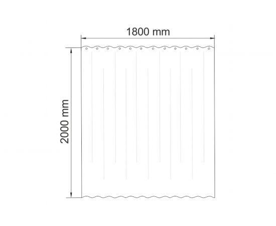 Шторка для ванной WasserKRAFT Sauer SC-79101 – изображение 6