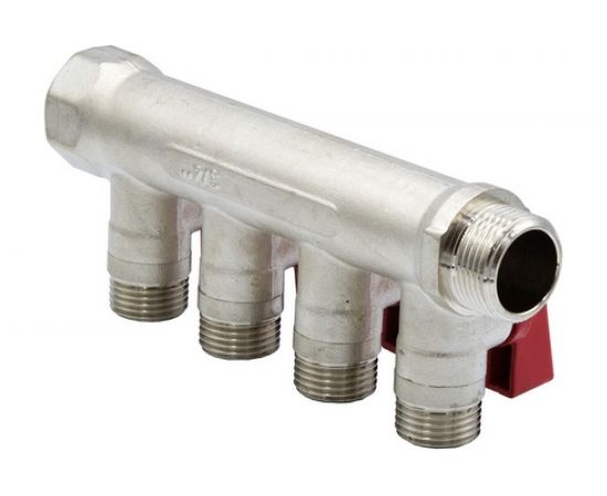 Коллектор VRT 3/4""x1/2"", с отсечными кранами, 4 выхода 531863 – изображение 7