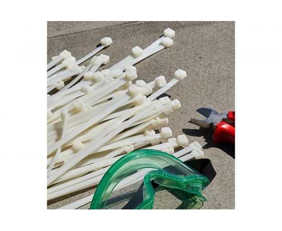 Хомут REXANT nylon 900x9 мм 100 шт белый 07-0900 – изображение 9