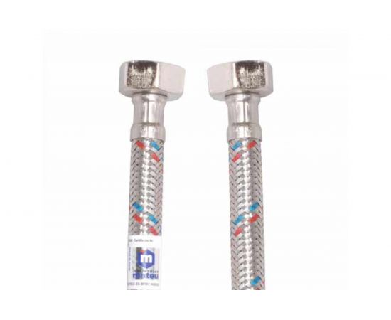 Подводка в оплётке MATEU FIL- NOX S/S, для воды, 1/2, 1.0 м, В-В 13447 