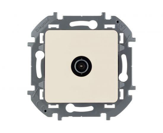 Розетка TV Legrand - «звезда» - 2 дБ - 0-2400 мГц - INSPIRIA - слоновая кость 673851 