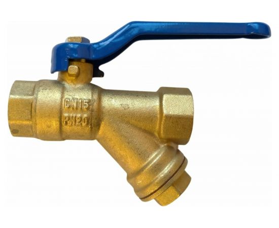 Шаровой кран с фильтром RM -L 1/2 муфтовый Ду15 Ру30 11Б27п1 L-12FFLF 