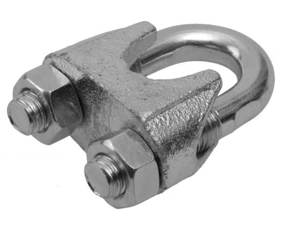 Зажим троса ЗУБР Профессионал DIN 741, 13 мм, 2 шт, оцинкованный 304416-13 