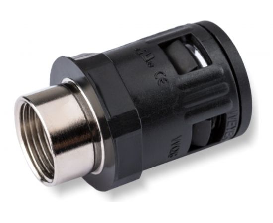 Муфта для гофрированных труб Weyer WQGM2-M20B/AD21.2 - коннектор прямой, внутр. M20x1.5 WE1401400 