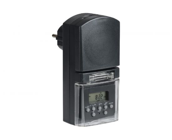 Розетка-таймер IEK РТЭ-3 электронный, 1мин, 7дней, 140on/off, 16А, IP44 ERT-10-1-16-N-01-5-44-K01 