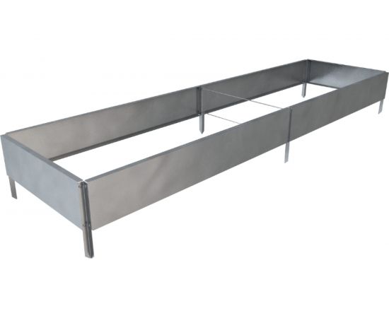 Готовая грядка Delta-Park GX 0.45х1.9 м, серебристая 30020GX_45180Zn 