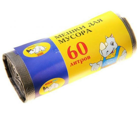 Мешки для мусора (30 шт; 60 л; 50х62 см; 8 мкм) Мультипласт Групп MPG960119 