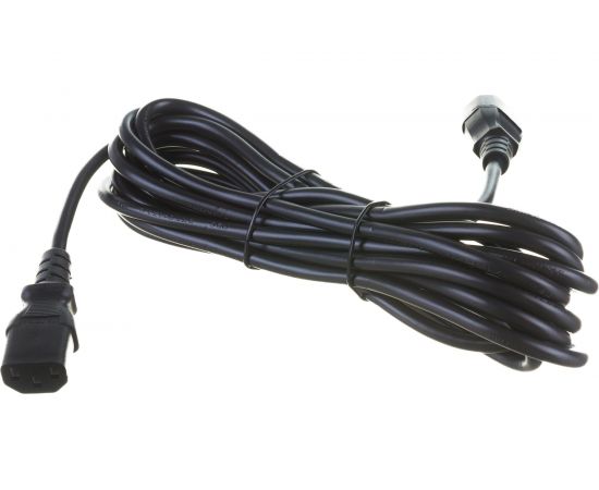 Кабель питания Hyperline PWC-IEC13-IEC14-5.0-BK монитор-компьютер IEC 320 C13 - IEC 320 C14 34926 