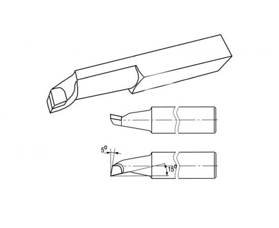 Резец расточной Т5К10 16х16х140мм для глухих отверстий ТехноСталь 031682 – изображение 2
