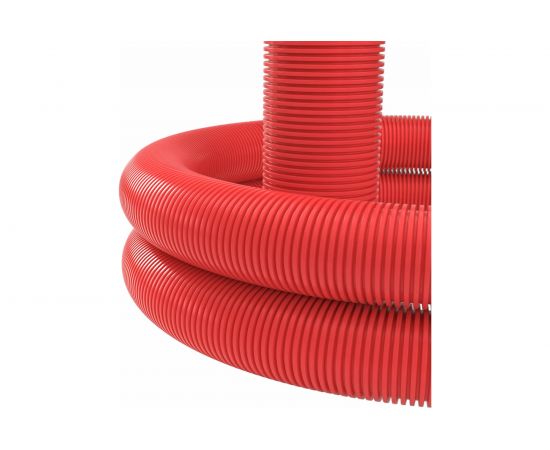 Труба ПНД DKC, с протяжкой двустенная 50мм 100м 121950 – изображение 2