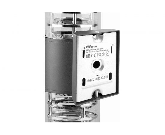 Садово-парковый светильник FERON DH0802 230V 2*E27 серый 06299 – изображение 2