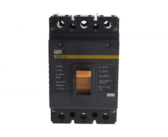 Автоматический выключатель IEK ВА88-35, 3Р, 160А, 35кА SVA30-3-0160 – изображение 2