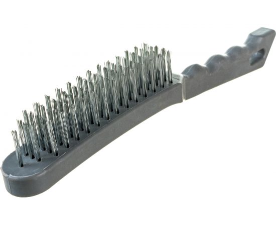 Металлическая 5-рядная щетка с пластиковой ручкой АвтоDело 44015 15470 – изображение 2