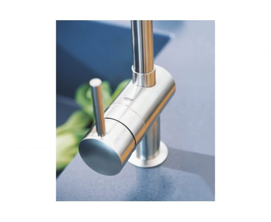 Однорычажный смеситель для мойки GROHE Minta с выдвижным изливом 32168000 – изображение 3