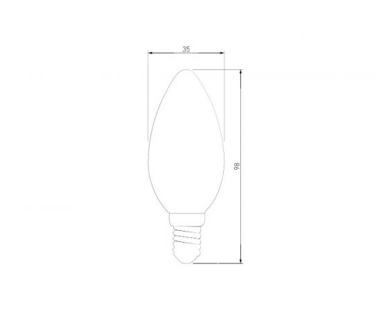 Светодиодная лампа Elektrostandard, свеча 7W 3300K E14 C35 прозрачный BLE1411 a049066 – изображение 3