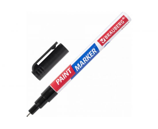Лаковый маркер-краска BRAUBERG EXTRA paint marker 1 мм, набор 8 цветов, 151991 – изображение 3