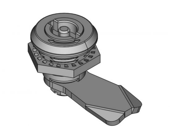 Замок под ключ с двумя бородками ТРИЗАМ цинк, с ригелем и ключом ЗЧВ.М.2.05.1060.КМ TRZ0053 – изображение 3