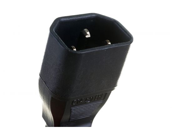 Кабель питания Hyperline PWC-IEC13-IEC14-5.0-BK монитор-компьютер IEC 320 C13 - IEC 320 C14 34926 – изображение 3