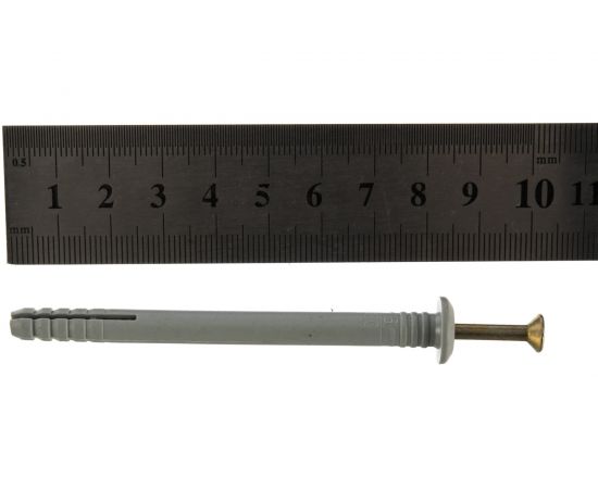 Дюбель-гвоздь Госкреп 6х80 гриб.манж. полипропилен 10 шт., подвес 4-0012790 – изображение 4